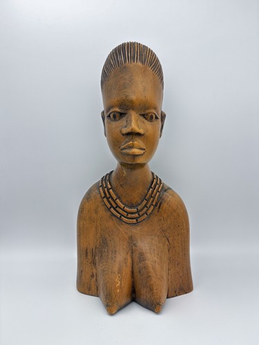 Holzfigur büste skulptur - holzfigur,