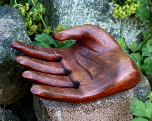 Hand skulptur holz dekohand - hand,