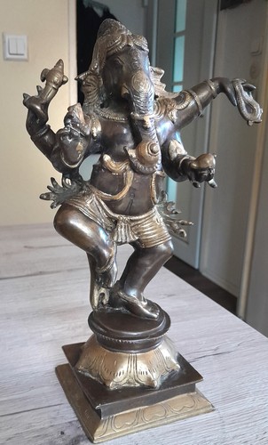 Ganesh figur india bronze - ganesh,