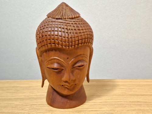 Buddha kopf holzschnitzerei - buddha-kopf,,