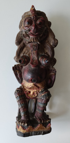 ältere asiatische holzfigur - asiatische,