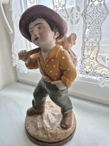 Holz figur skulptur junge - skulptur,