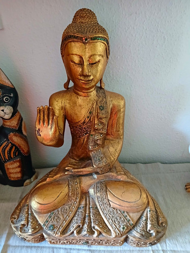 Buddha holz lesen bitte - 50,