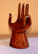 HAND SKULPTUR Holz Dekohand