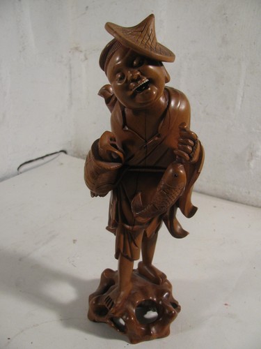 Holzfigur skulptur wohl china - skulptur,