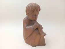  Holzskulptur Junge mit