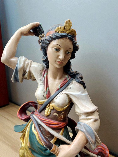 Jagdgöttin diana holzfigur - jagdgöttin, 60