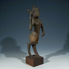 Große Kinnari Bronze Figur