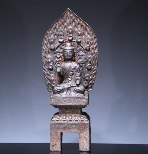 Gusseisen buddha skulptur mit - gusseisen,