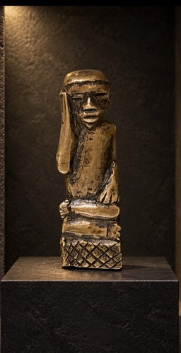 Afrikanische bronze figur - afrikanische, 35
