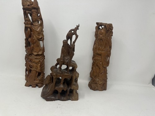 Holzfiguren mönch buddha - 4,