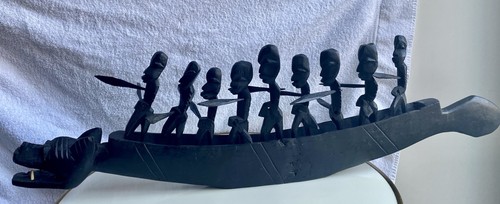 Afrikanische krieger boot - afrikanische, im