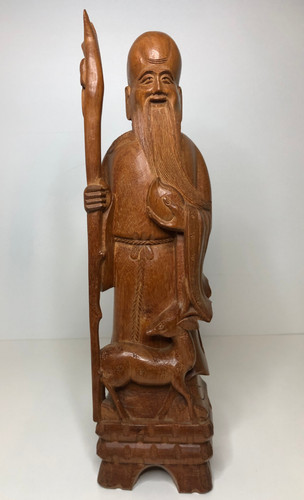 Chinesische holzfigur god - chinesische,