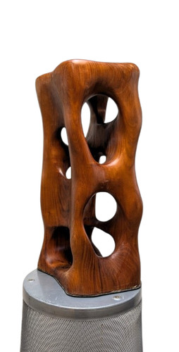 Holzskulptur nest abstrakt - holzskulptur,