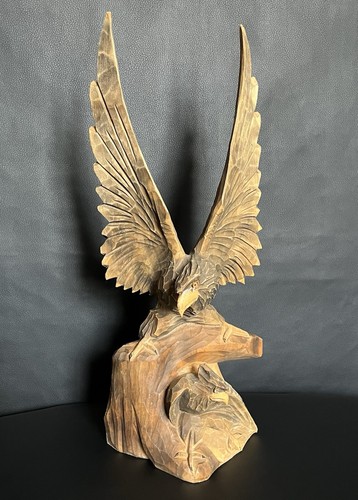Alte holzskulptur adler - alte,