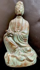 hübsche alte Bronze Figur -