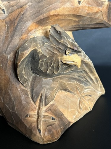 Alte holzskulptur adler - holzskulptur,