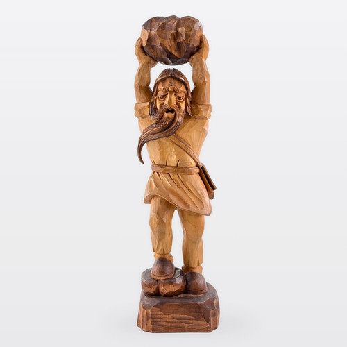 Holzfigur rübezahl krakonoš - holzfigur,