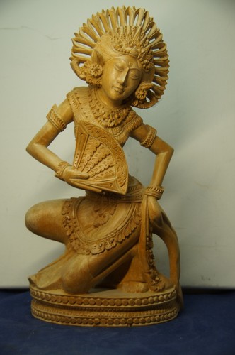 Alte bali holz figur legong - figur,