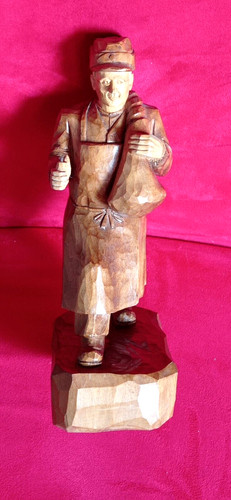 Alte holzskulptur - alte,