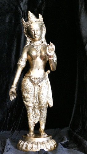 Tara statue 31cm messing - tara, 1360g