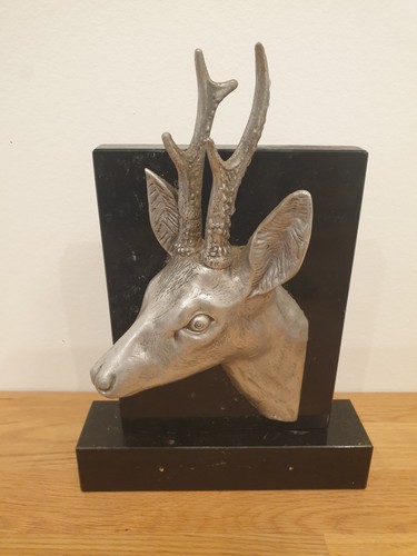 Rehbock skulptur metall auf - rehbock,