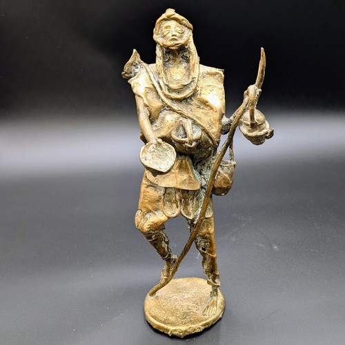 Afrikanische bronze skulptur - bronze,
