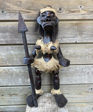 50cm Asmat Schutzgeist Holz