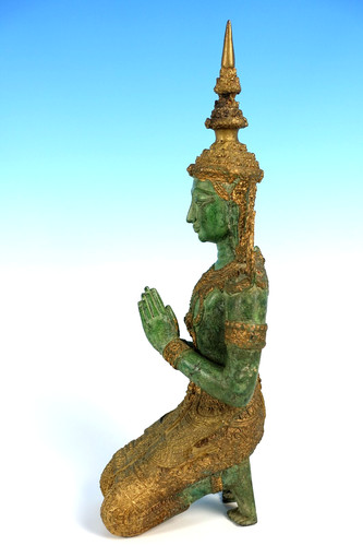 Tempelwächter statur bronze - tempelwächter,
