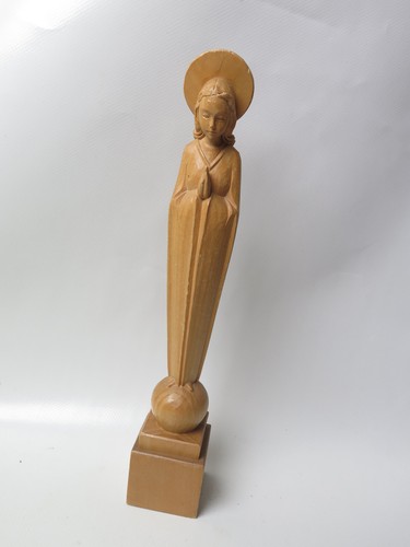 Skulptur holzfigur betende - skulptur,