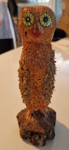 Skulptur figur eule holz - eule,