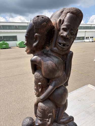 Afrikanische holzskulptur aus - afrikanische,