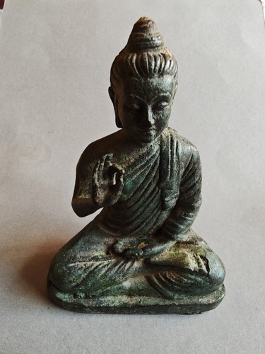 Bronze figur buddha betend - bronze,